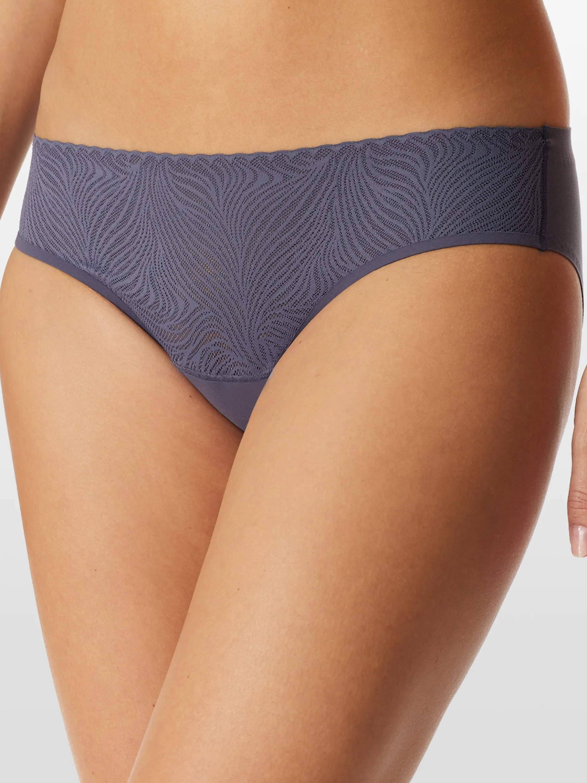 Schiesser Damen Rioslip - Invisible Soft Lace in blau