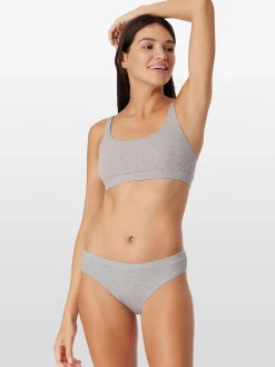 Schiesser Damen Rioslip - Pure Rib in grau
