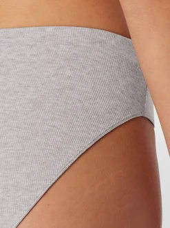 Schiesser Damen Rioslip - Pure Rib in grau
