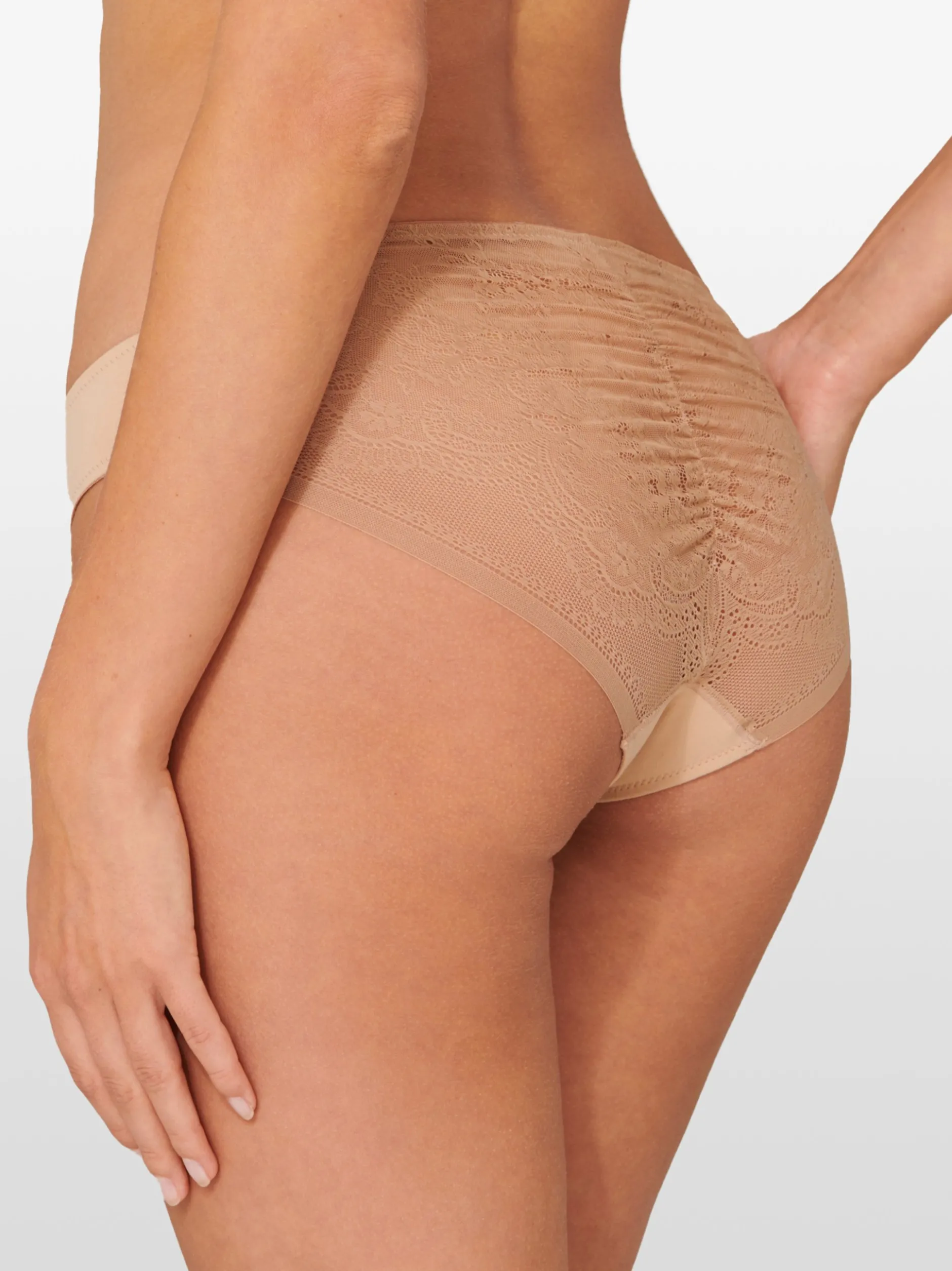 Schiesser Damen Slip - Invisible Lace in beige