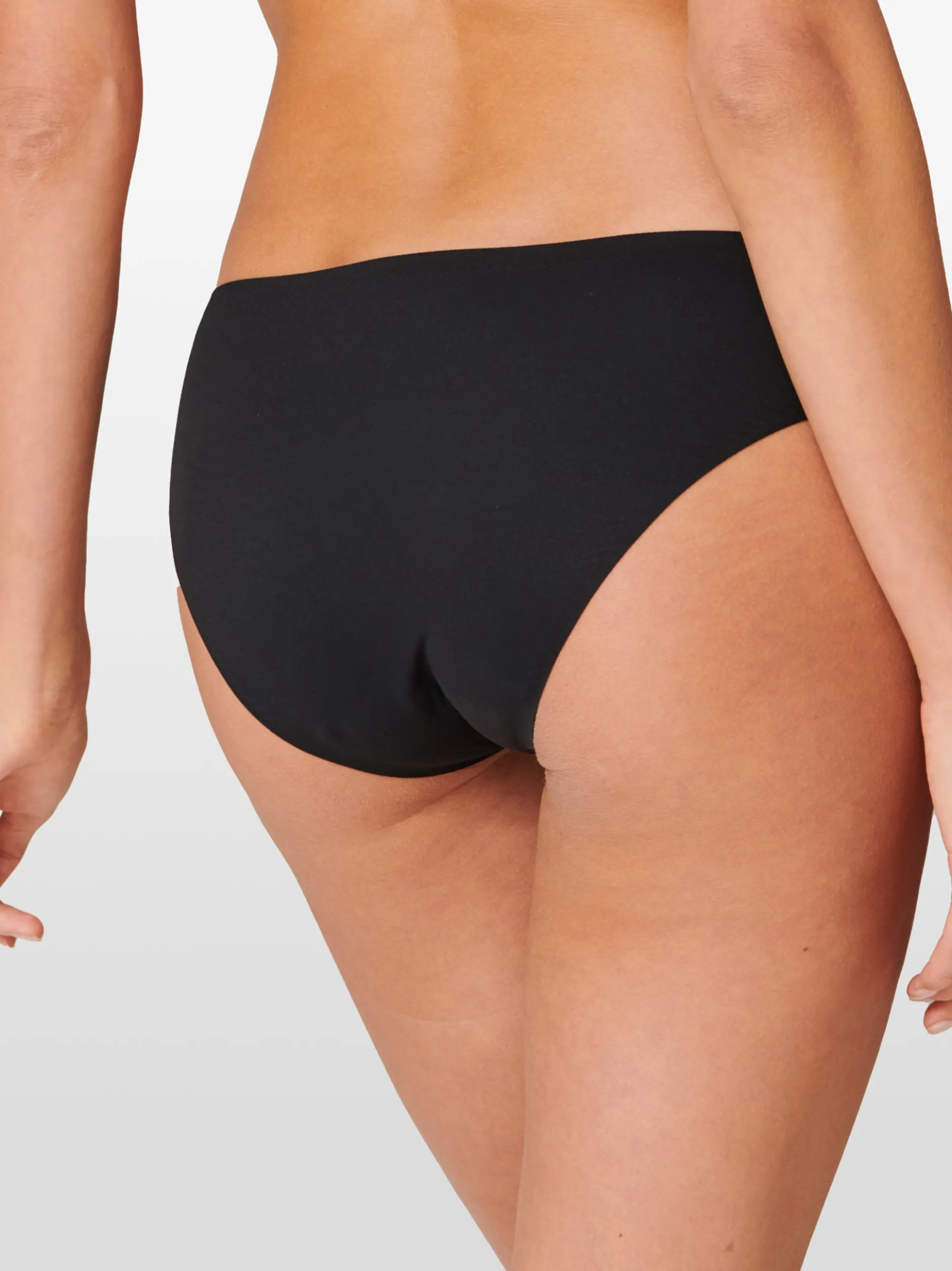 Schiesser Damen Slip - Invisible Soft in schwarz