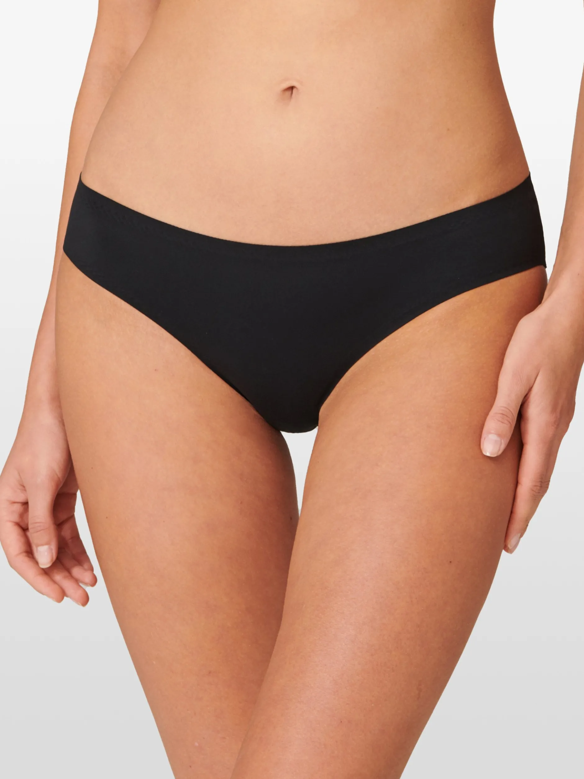 Schiesser Damen Slip - Invisible Soft in schwarz