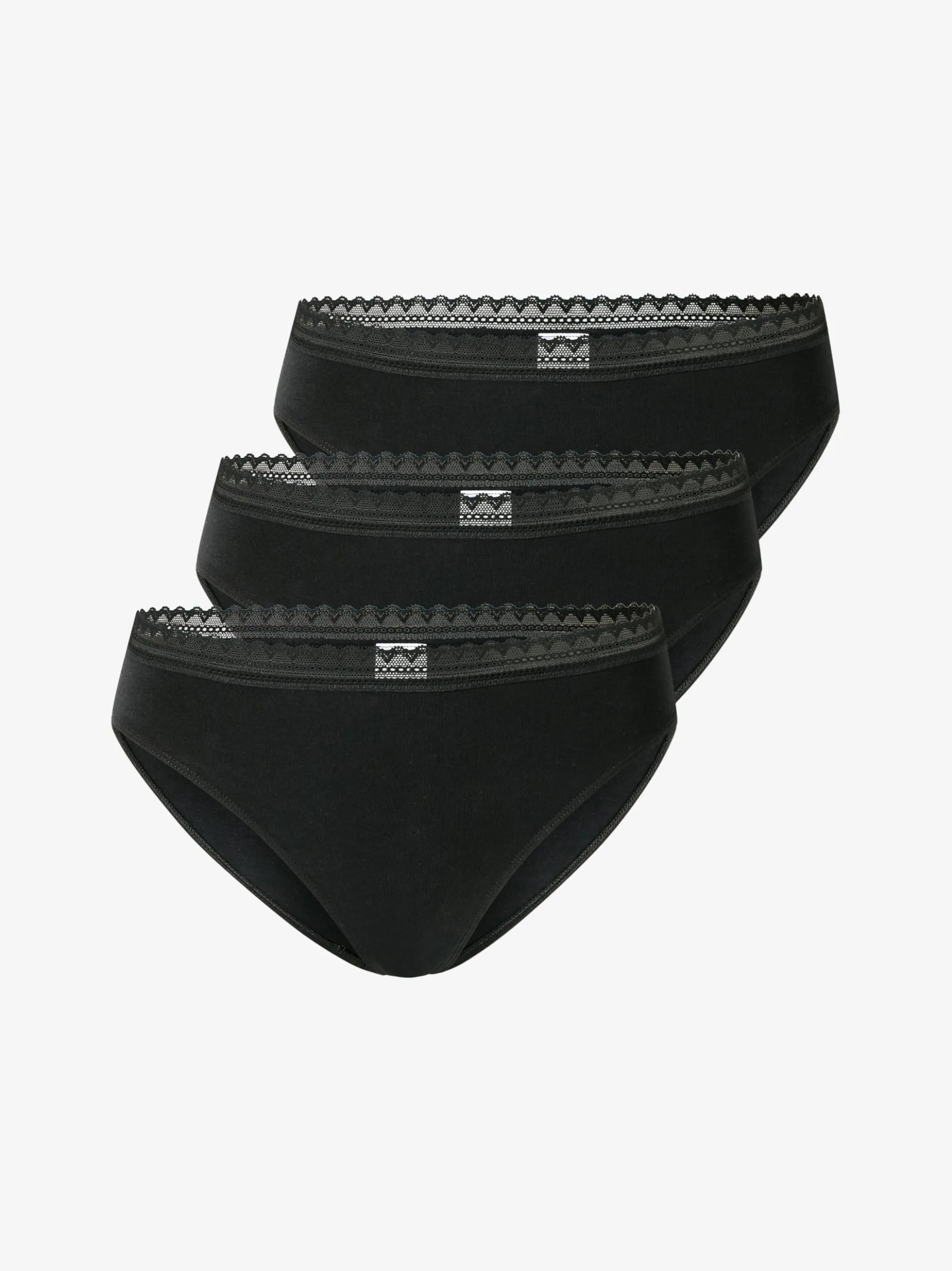 Schiesser Damen Slip - Modern Multi in schwarz