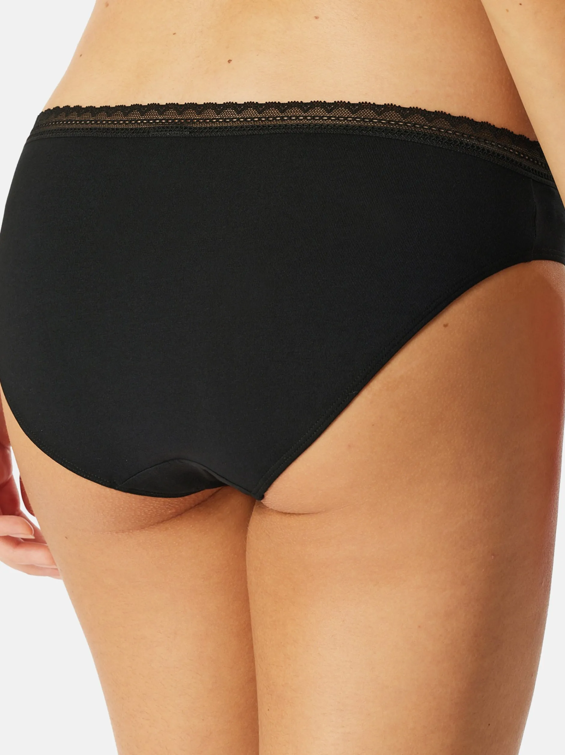 Schiesser Damen Slip - Modern Multi in schwarz