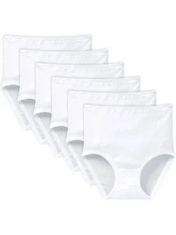 Schiesser Damen Slips im 6er-Pack in weiß