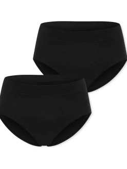 Schiesser Damen Slip - Unique Cotton in schwarz