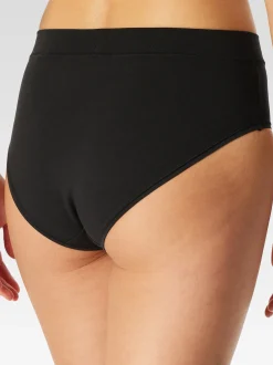 Schiesser Damen Slip - Unique Cotton in schwarz