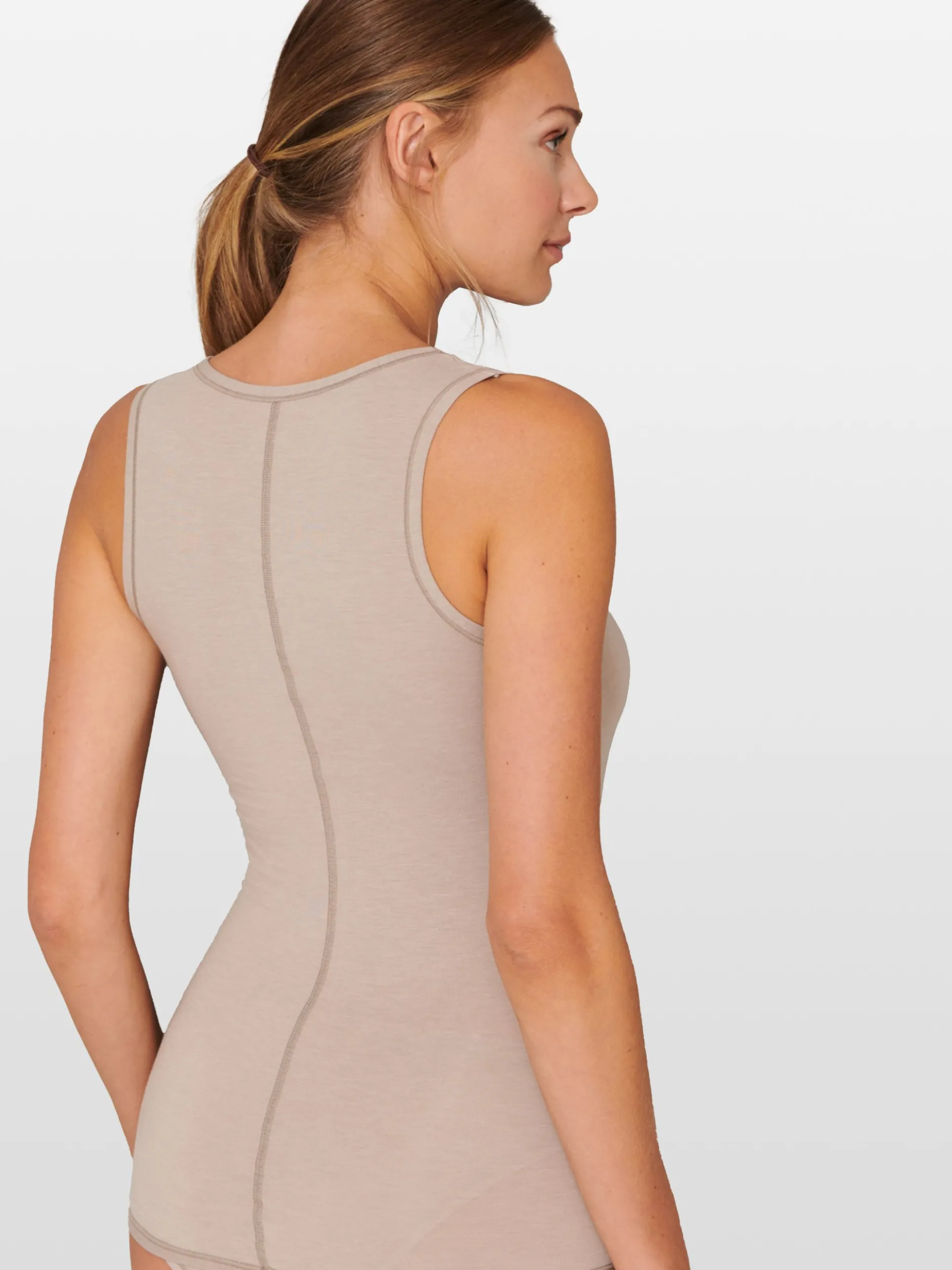 Schiesser Damen Tanktop - Personal Fit in weiß