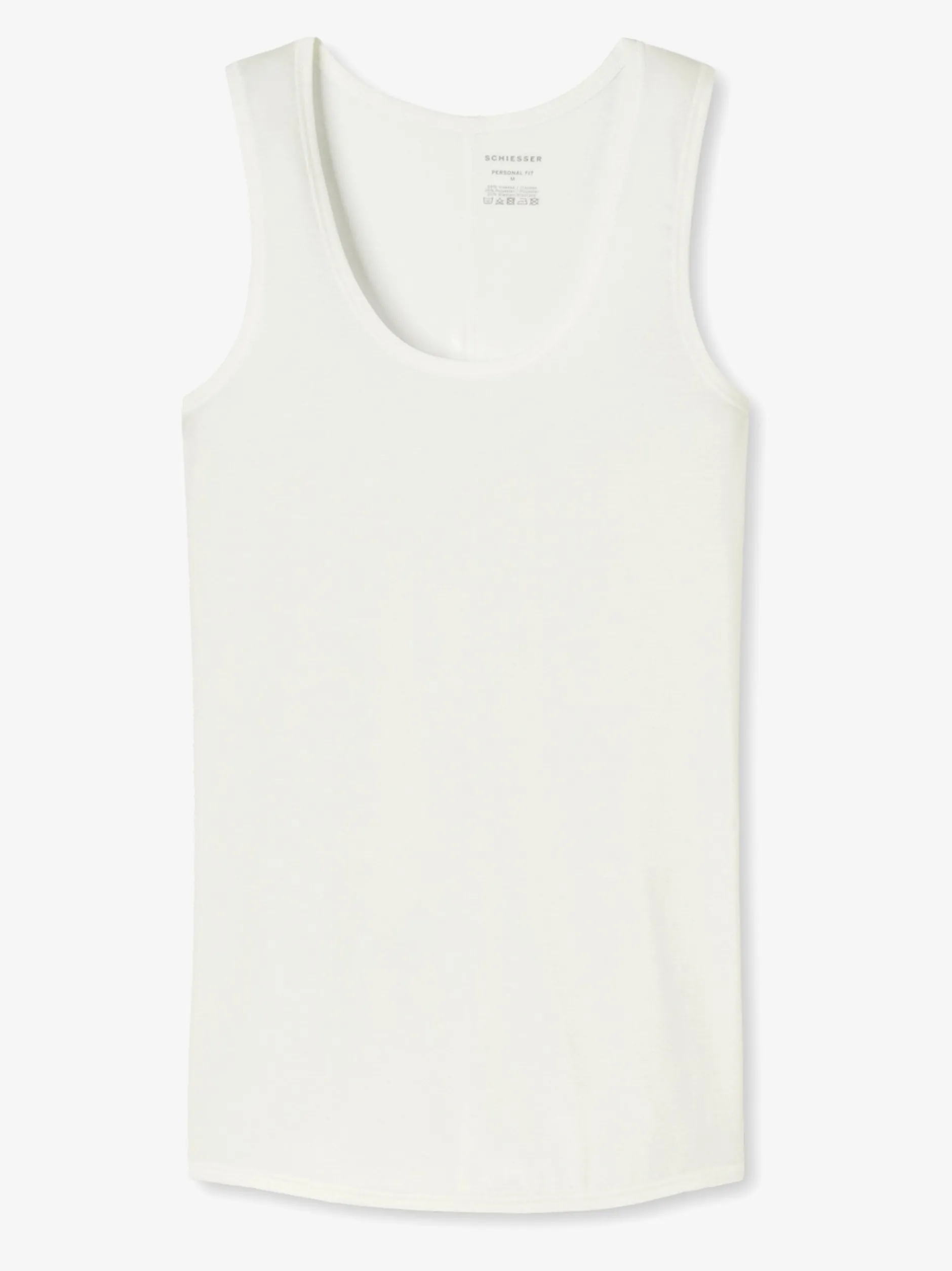 Schiesser Damen Tanktop - Personal Fit in weiß