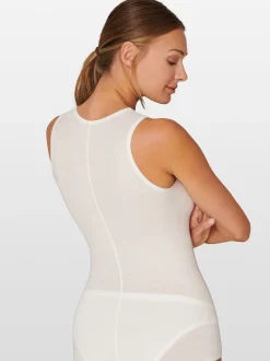 Schiesser Damen Tanktop - Personal Fit in weiß
