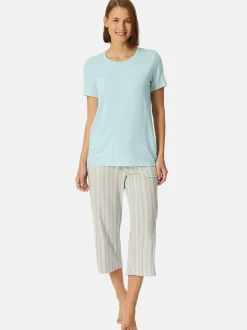 Schiesser Damen T-Shirt - Mix & Relax in mint