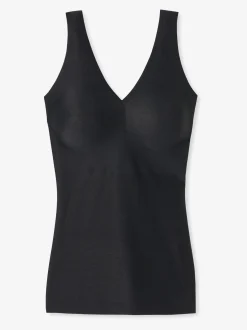 Schiesser Damen Unterhemd - Padded - Invisible Soft in schwarz