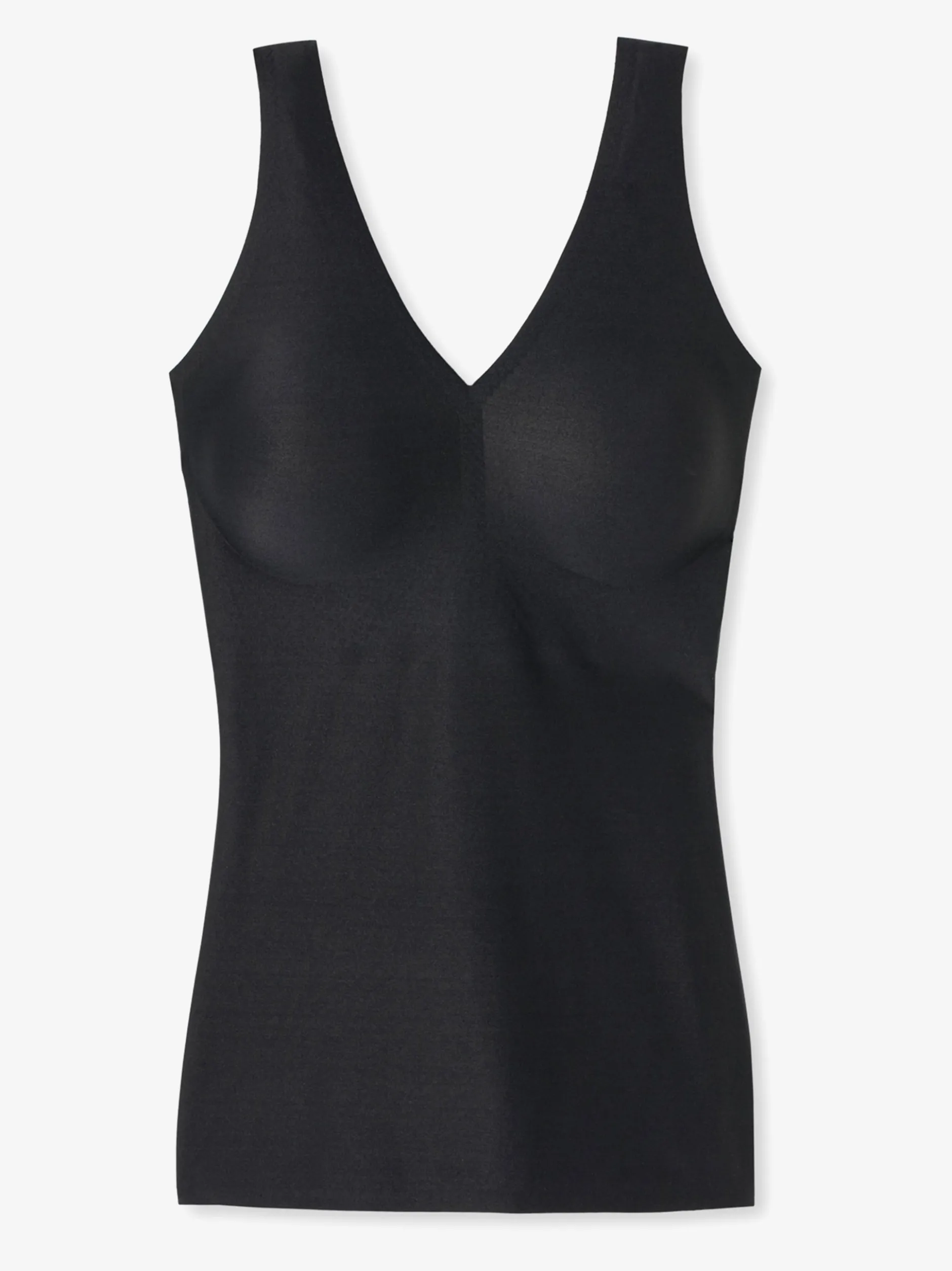 Schiesser Damen Unterhemd - Padded - Invisible Soft in schwarz