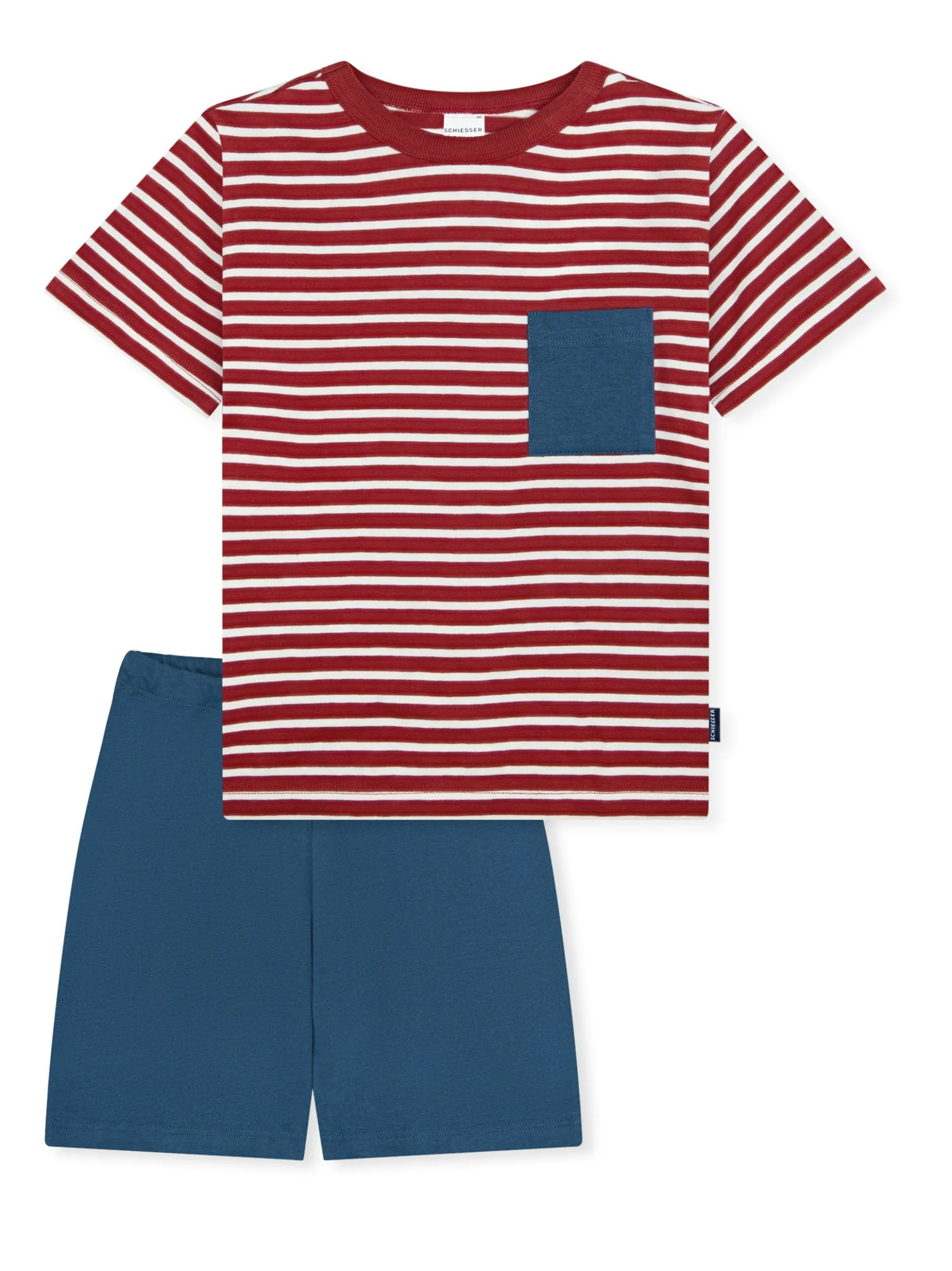 Schiesser Jungen Pyjama in rot