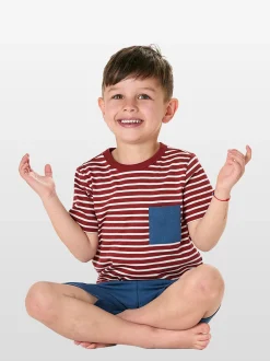 Schiesser Jungen Pyjama in rot