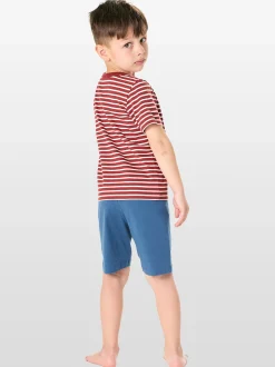 Schiesser Jungen Pyjama in rot
