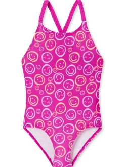 Schiesser Mädchen Badeanzug - Aqua Kids in fuchsia