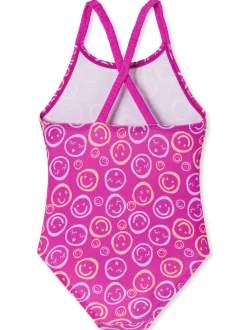 Schiesser Mädchen Badeanzug - Aqua Kids in fuchsia