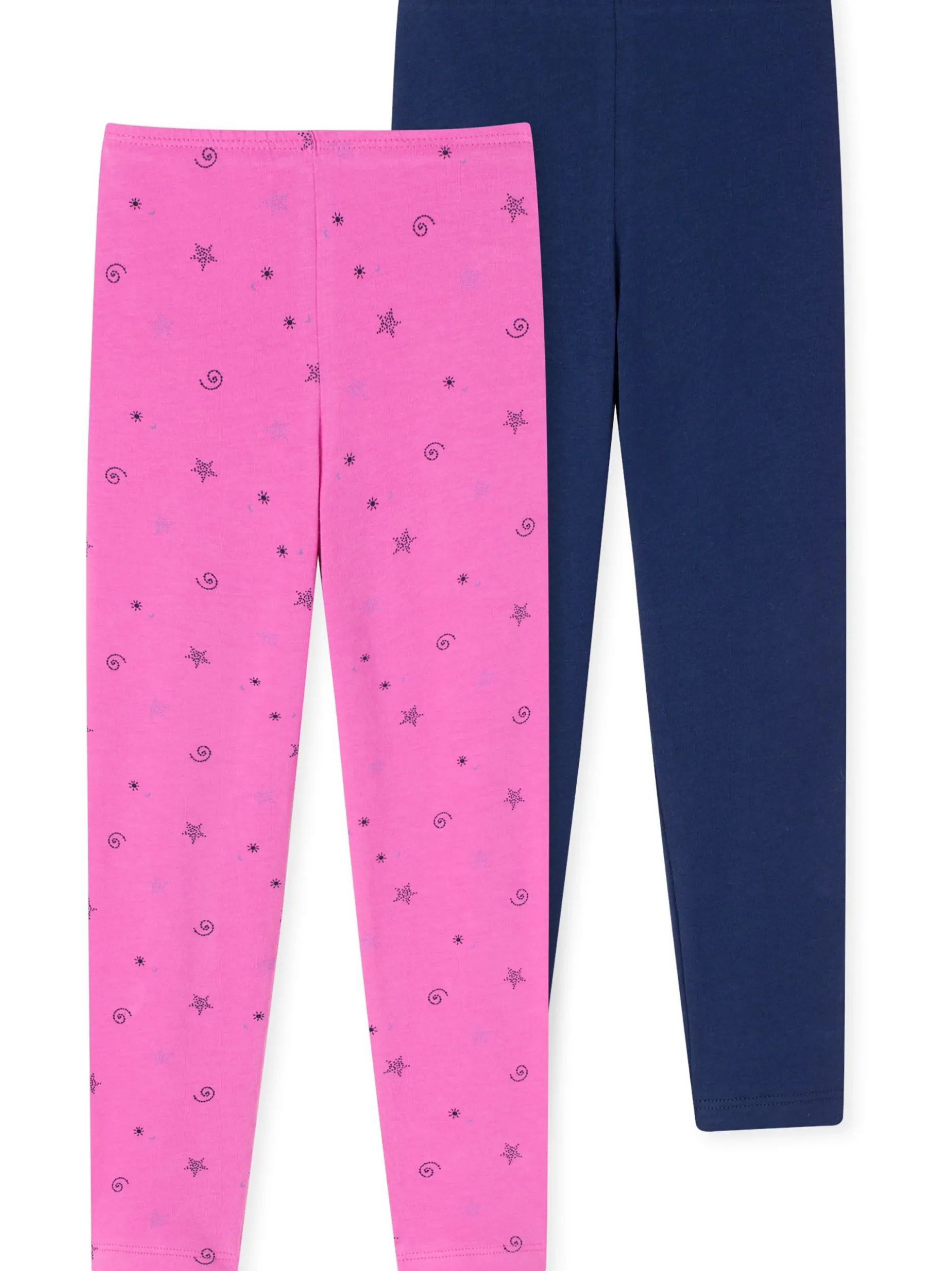 Schiesser Mädchen Leggings - 95/5 Organic Cotton in mehrfarbig