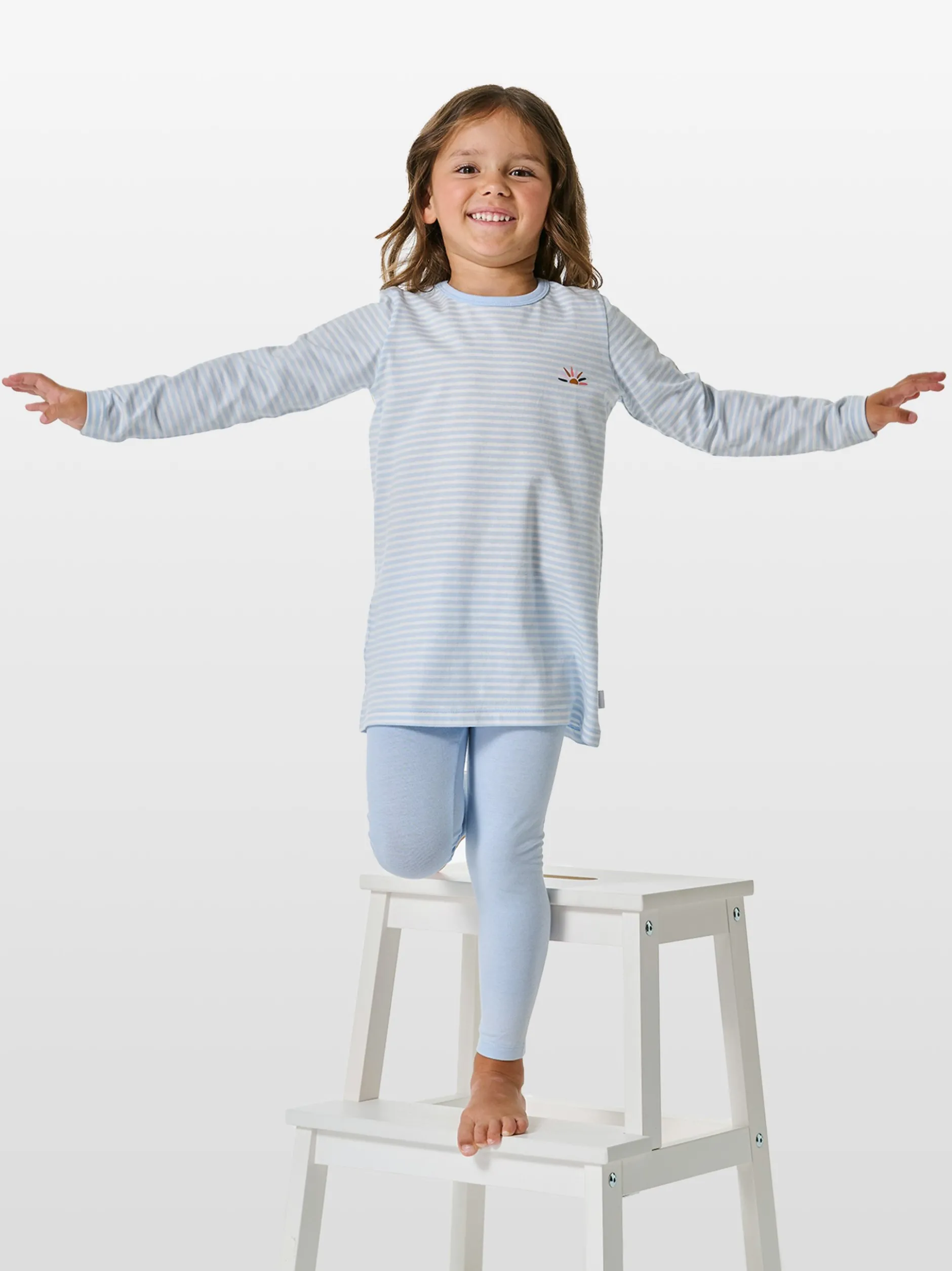 Schiesser Mädchen Pyjama - Nightwear in hellblau