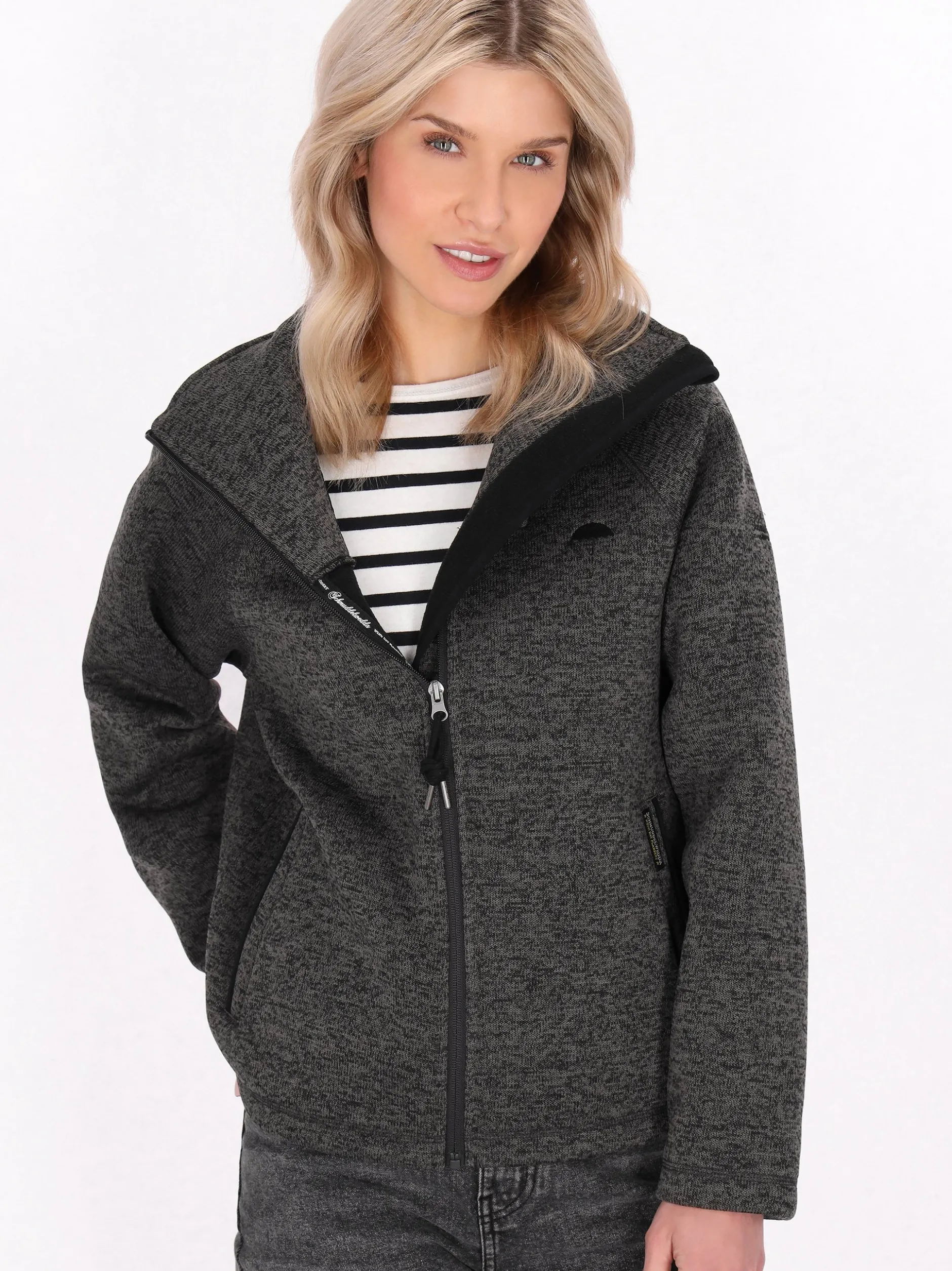 Schmuddelwedda Damen Jacke in grau