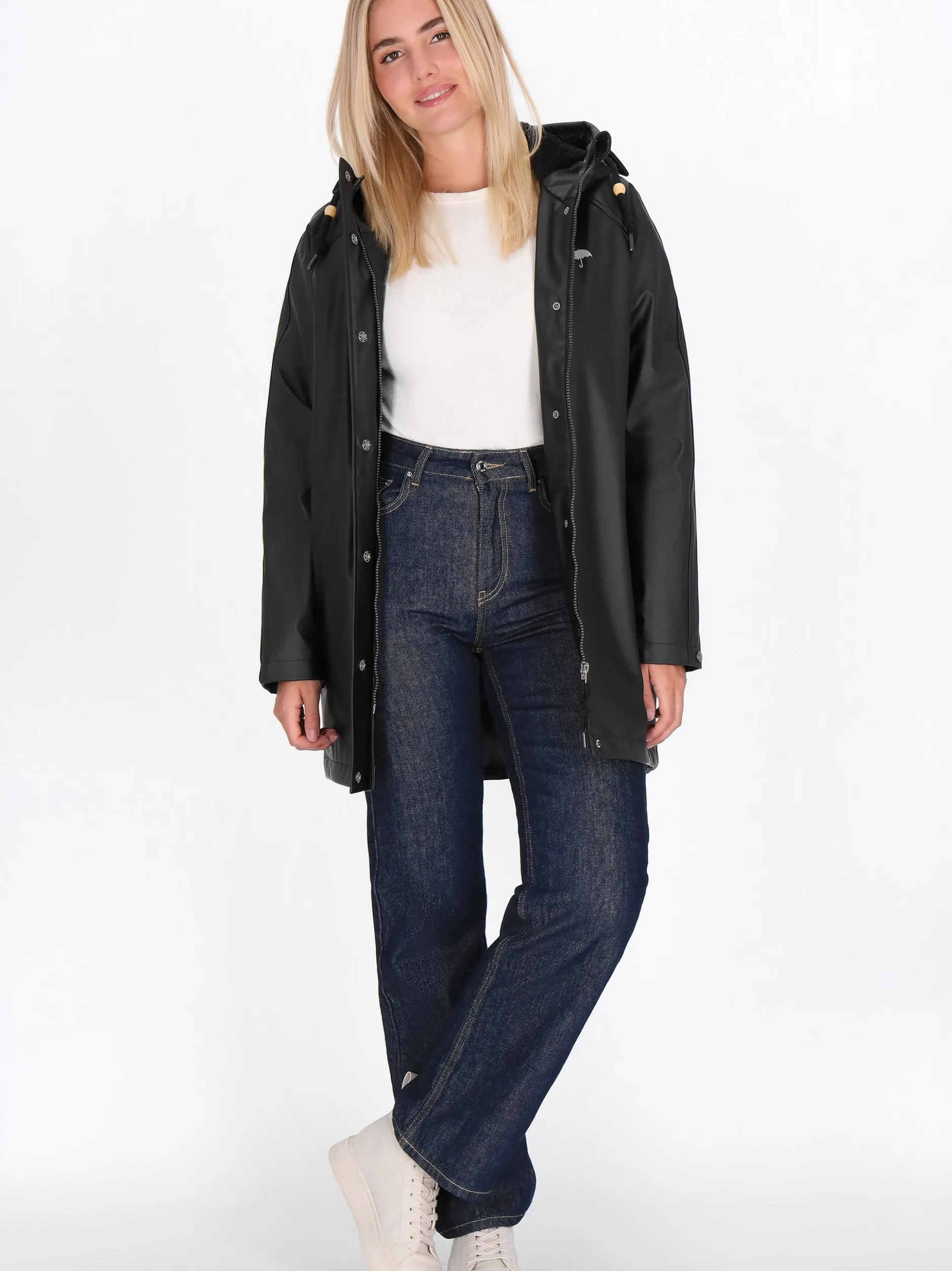 Schmuddelwedda Damen Jacke in schwarz