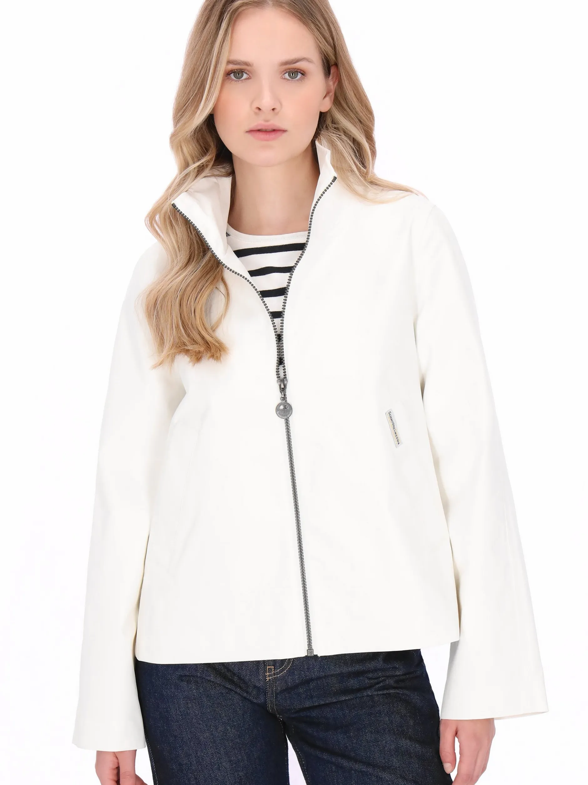Schmuddelwedda Damen Jacke in weiß