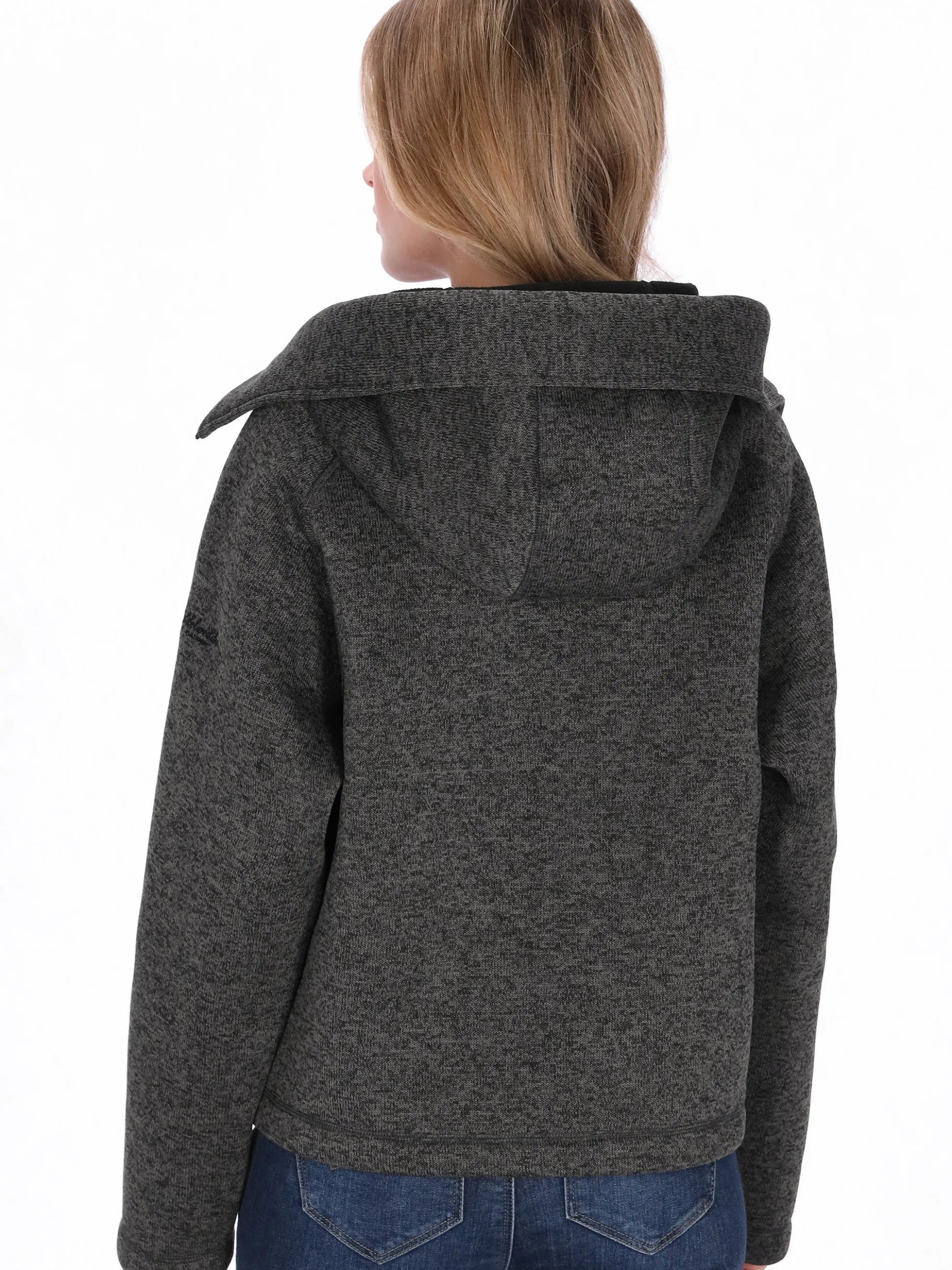 Schmuddelwedda Damen Kapuzenpullover in grau