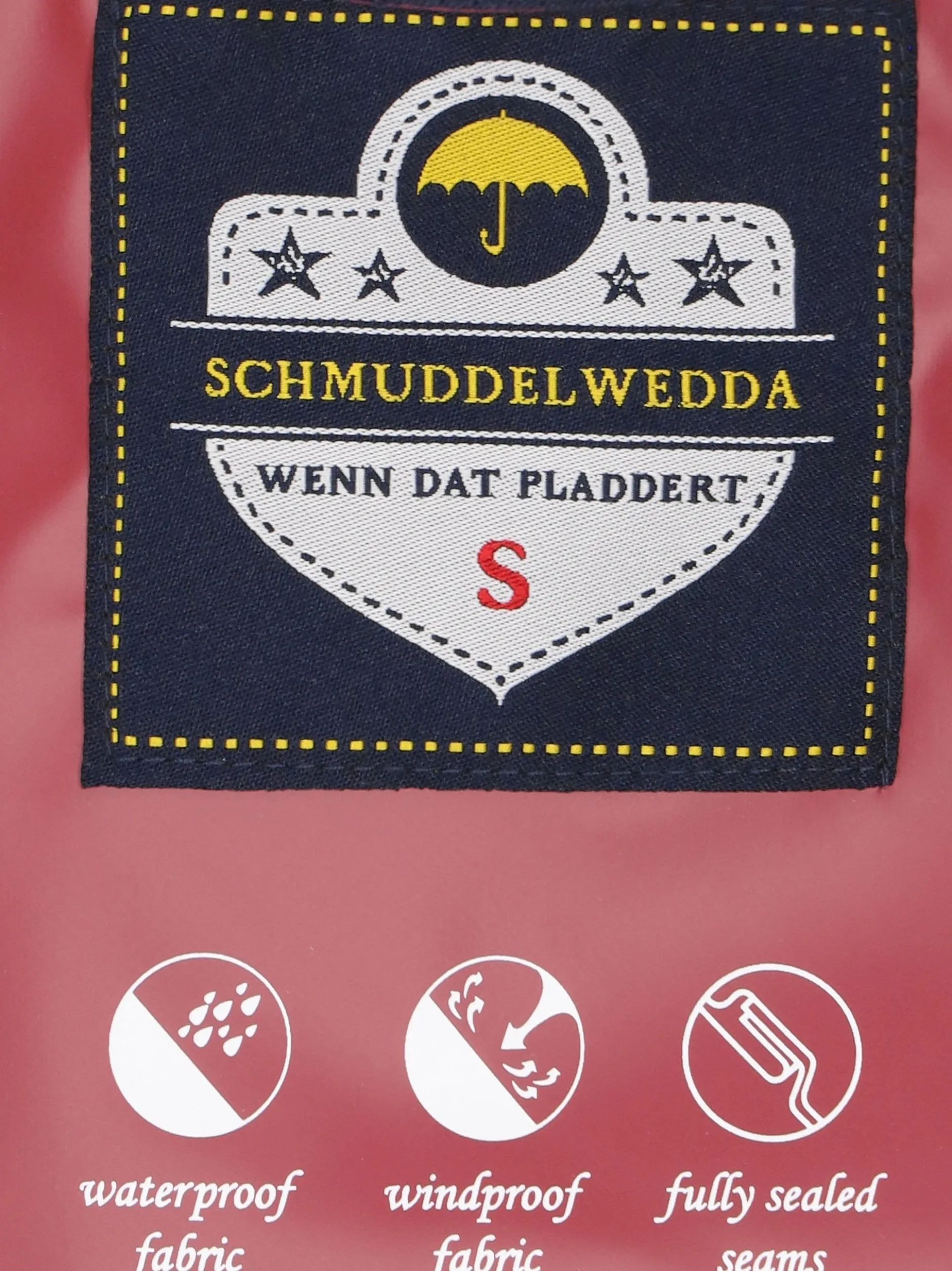 Schmuddelwedda Damen Mantel in bordeaux