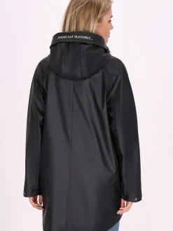 Schmuddelwedda Damen Mantel in schwarz