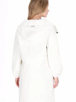 Schmuddelwedda Damen Mantel in weiß