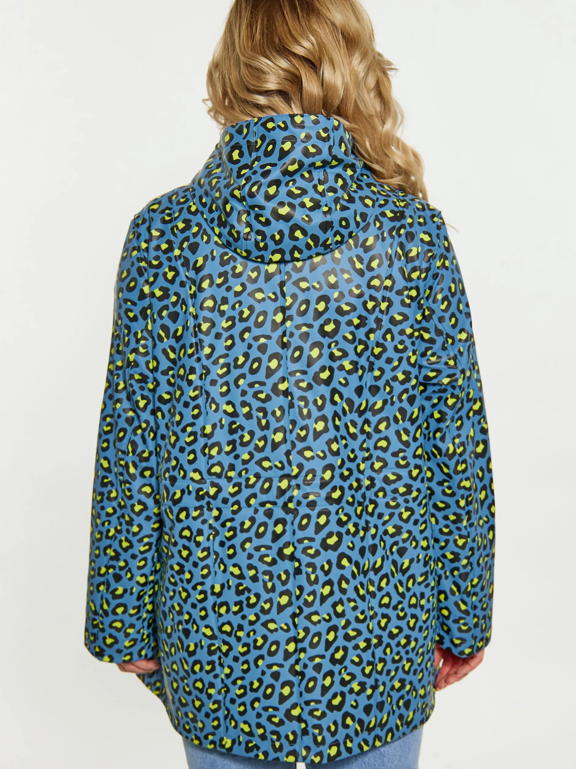 Schmuddelwedda Damen Regenjacke in großen Größen in blau