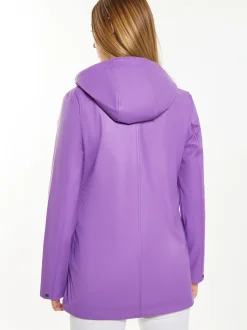 Schmuddelwedda Damen Regenjacke in lila