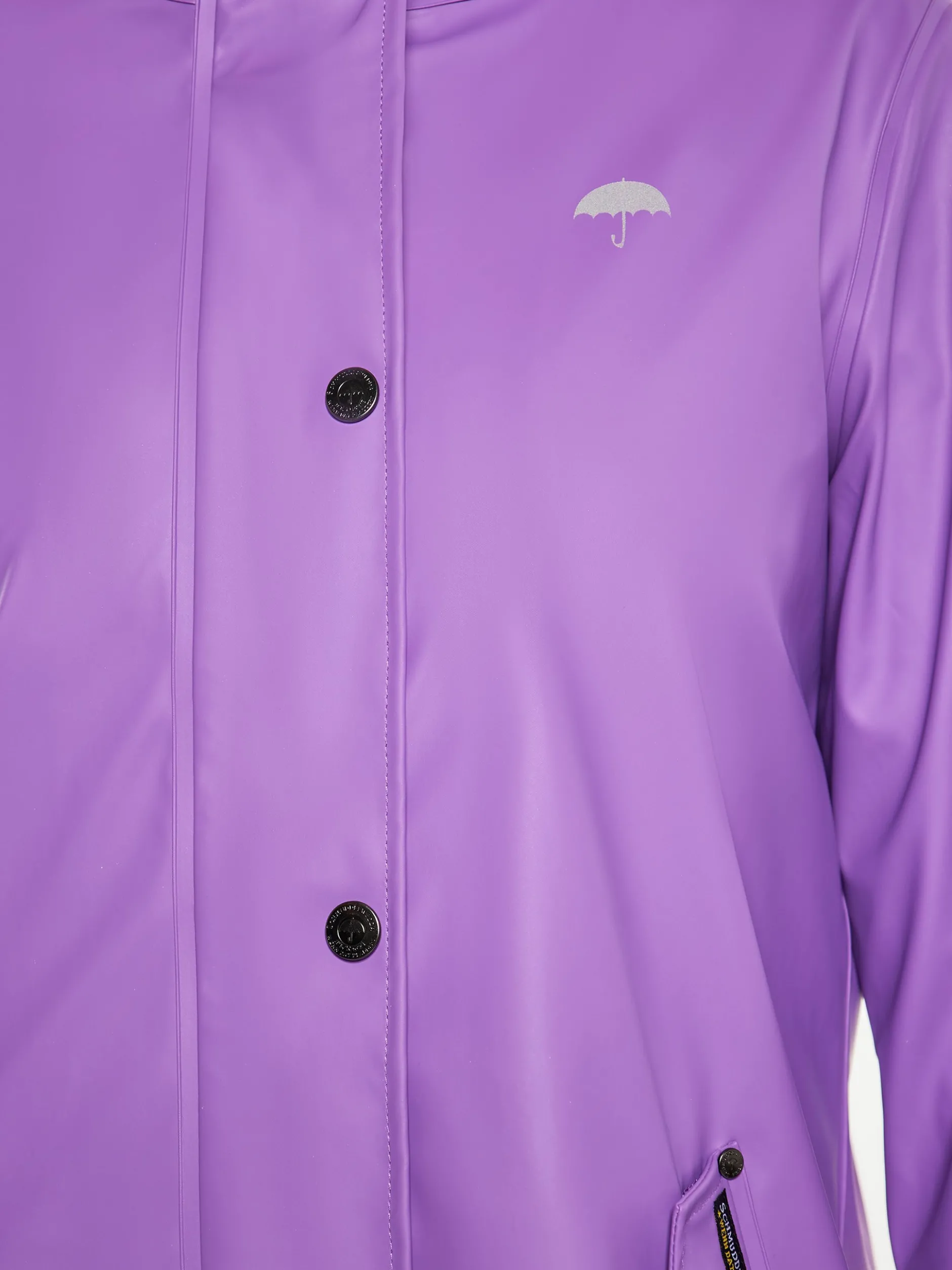 Schmuddelwedda Damen Regenmantel in aubergine