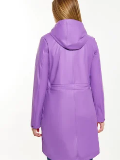 Schmuddelwedda Damen Regenmantel in aubergine