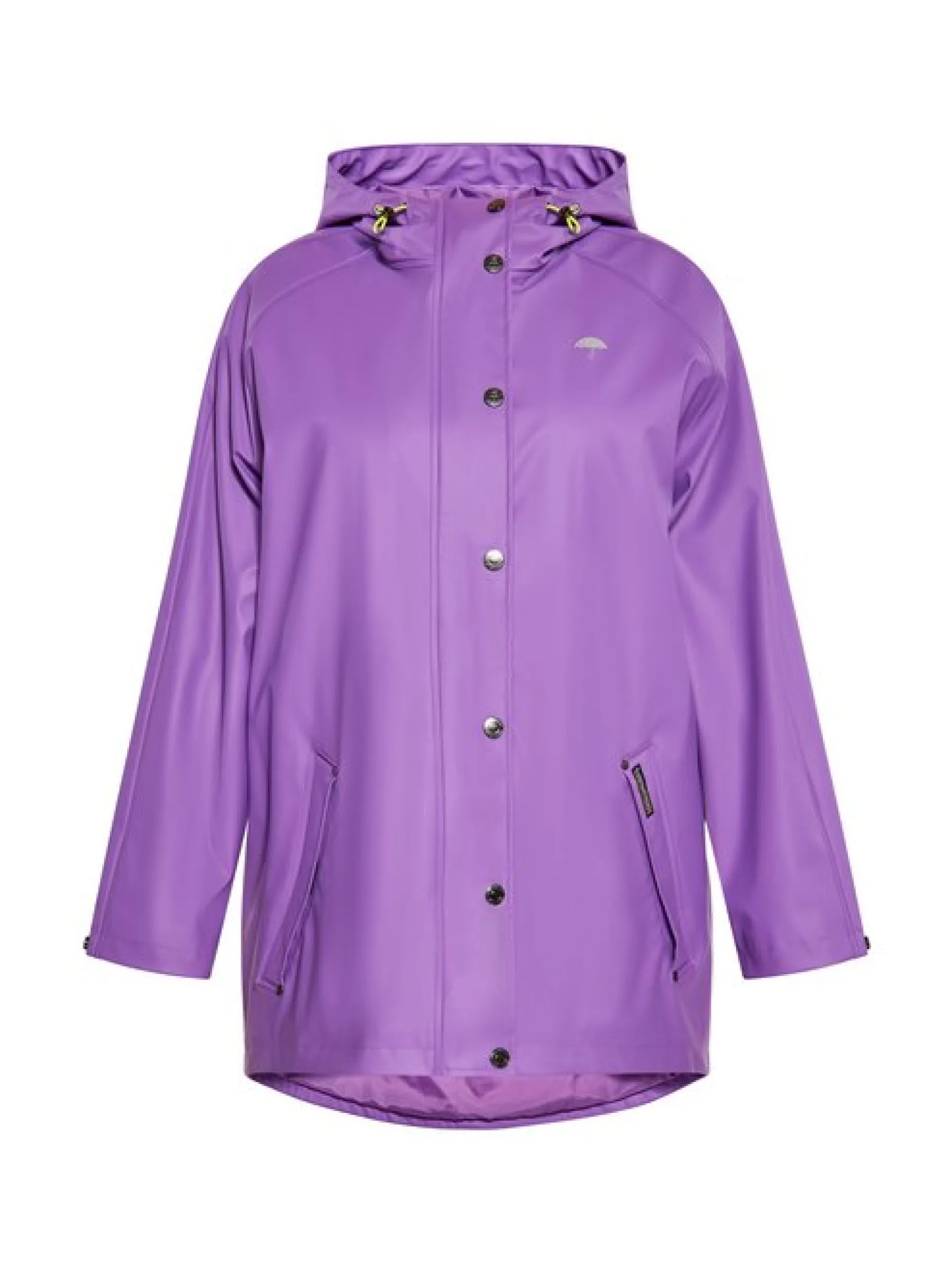 Schmuddelwedda Damen Regenmantel in großen Größen in aubergine