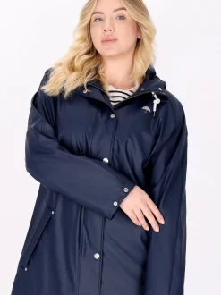 Schmuddelwedda Damen Regenmantel in marine