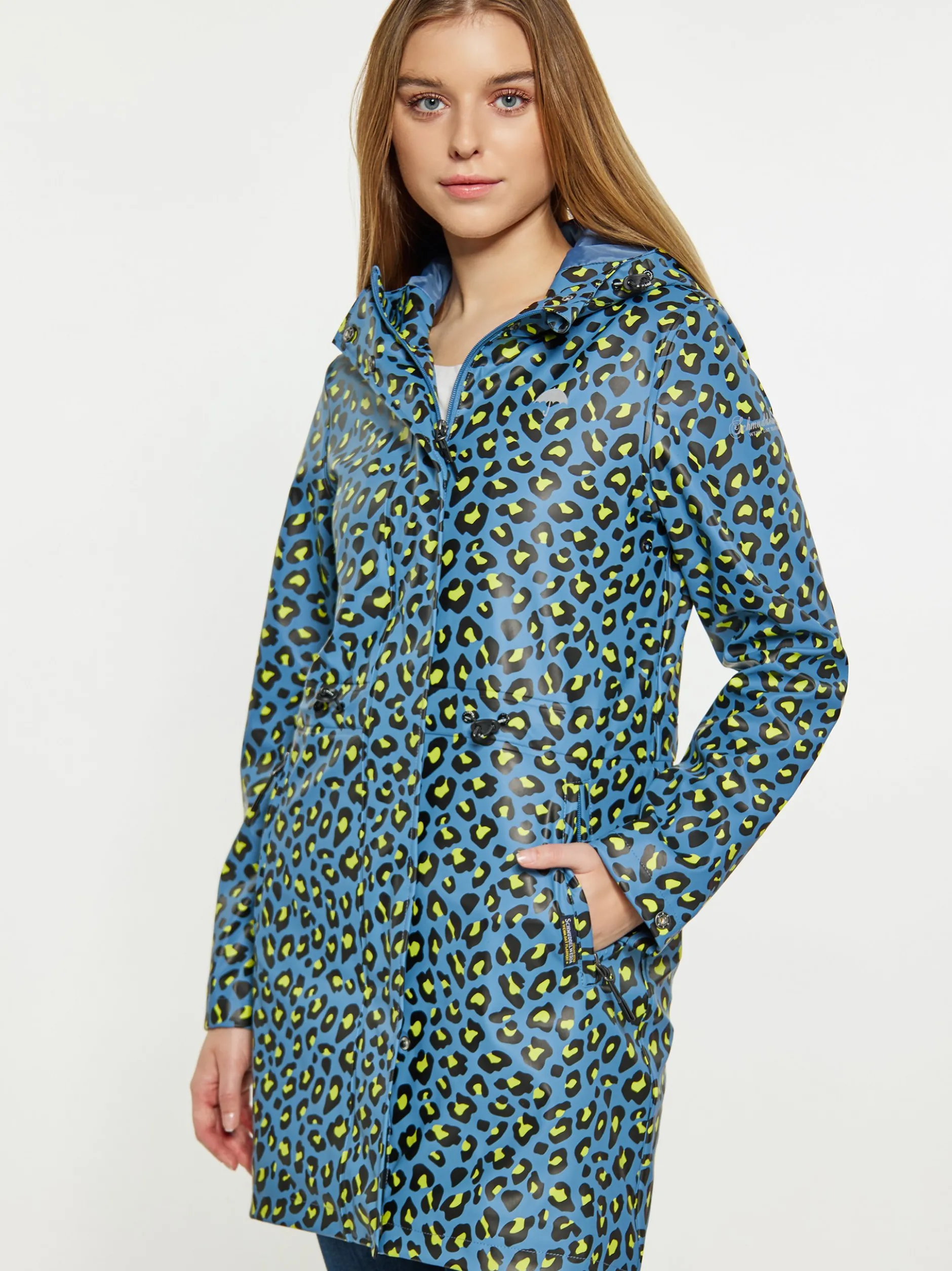 Schmuddelwedda Damen regenparka in blau