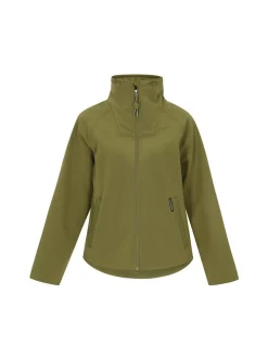 Schmuddelwedda Damen Softshelljacke in oliv