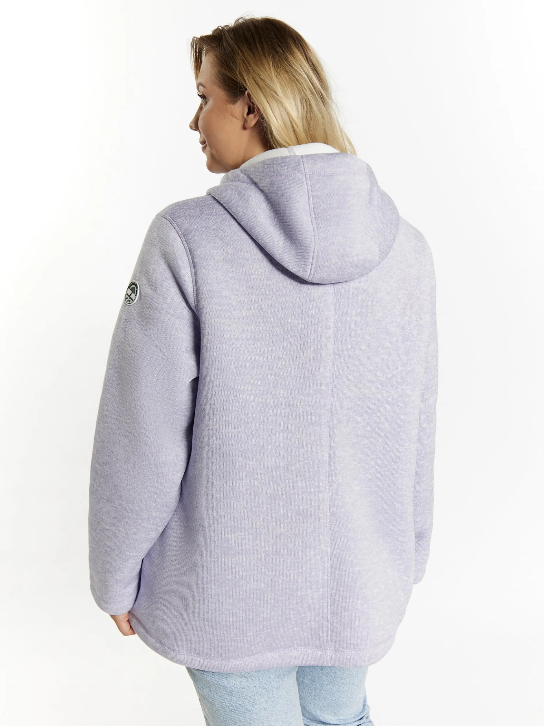 Schmuddelwedda Damen Strickfleecejacke in melange