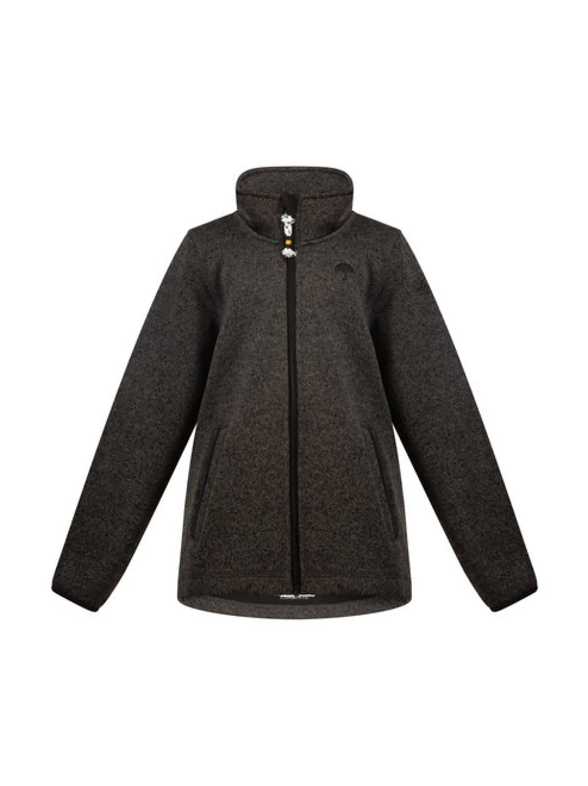 Schmuddelwedda Mädchen Strickfleecejacke in schwarz