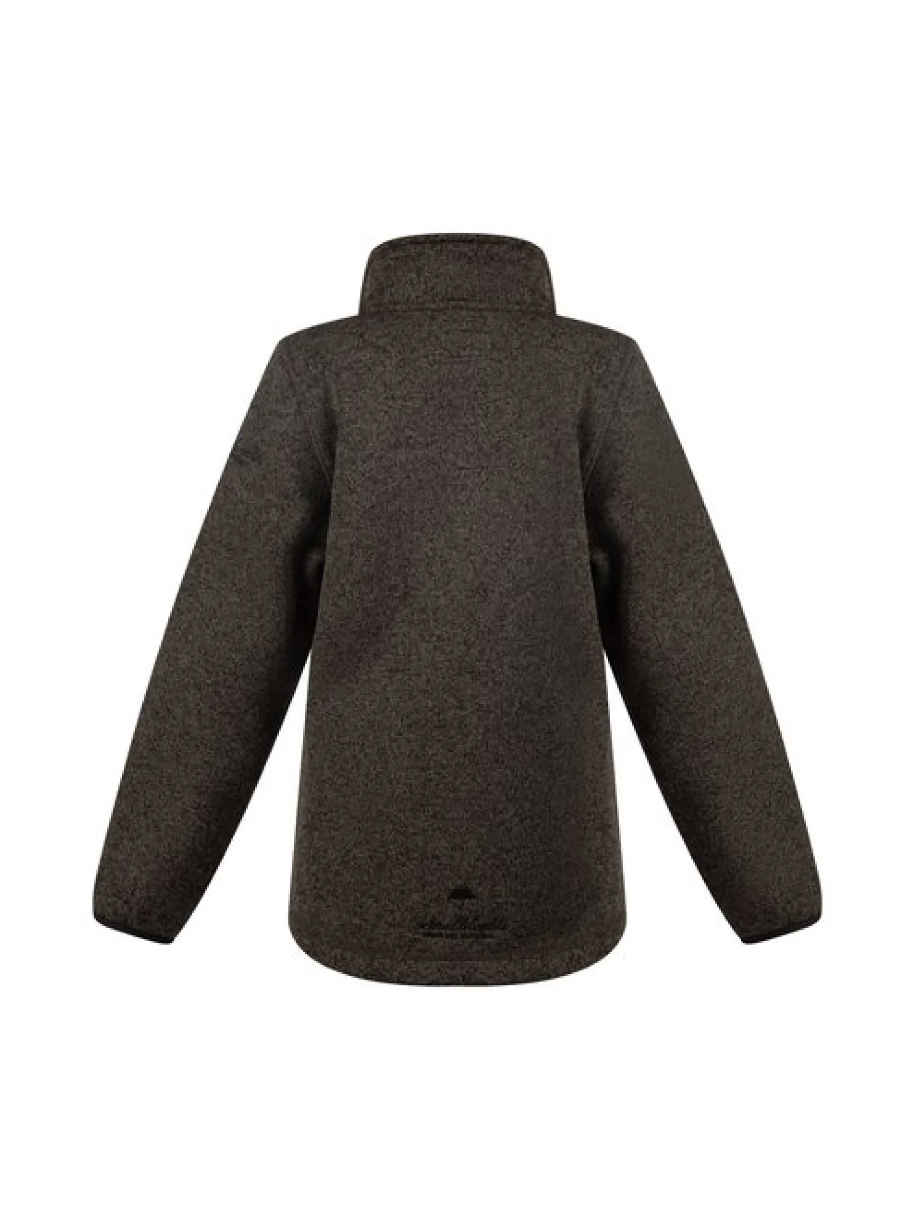Schmuddelwedda Mädchen Strickfleecejacke in schwarz