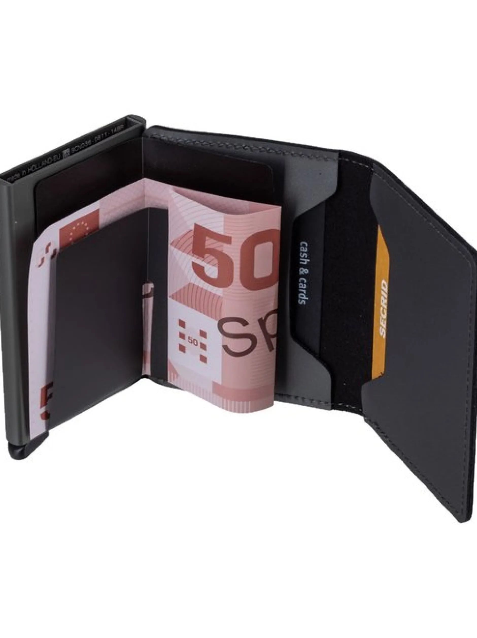Secrid Unisex Geldbörse - Slimwallet Matte Satin in anthrazit