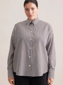 Seidensticker Damen Ausgestellte Bluse - Curvy in braun