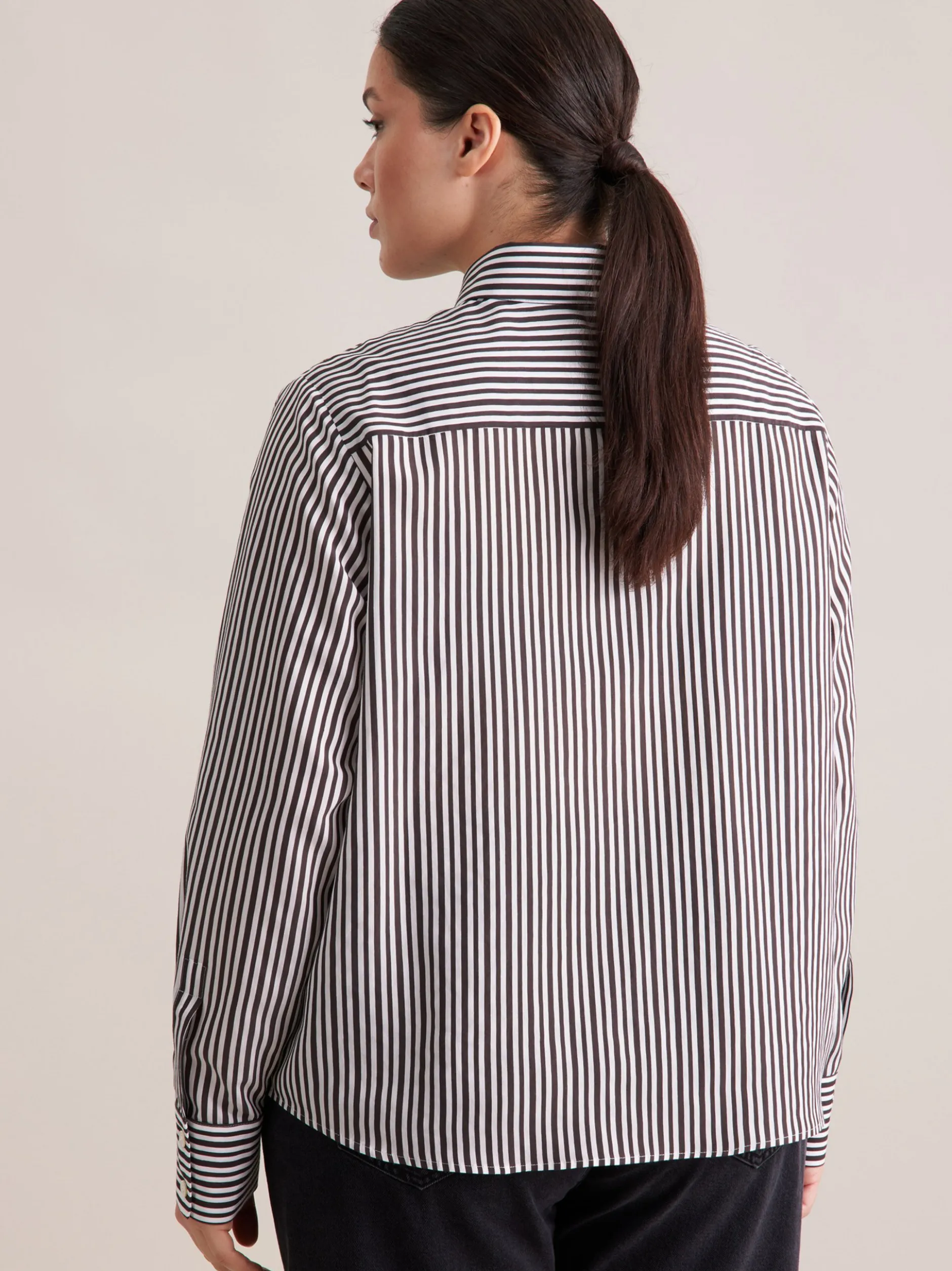 Seidensticker Damen Ausgestellte Bluse - Curvy in braun