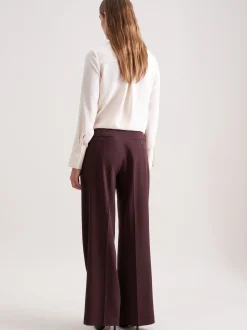 Seidensticker Damen Bundfaltenhose - Regular Fit in braun