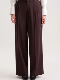Seidensticker Damen Bundfaltenhose - Regular Fit in braun