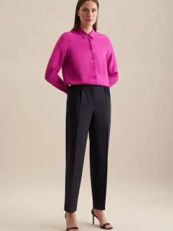 Seidensticker Damen Hemdbluse - Regular Fit in fuchsia