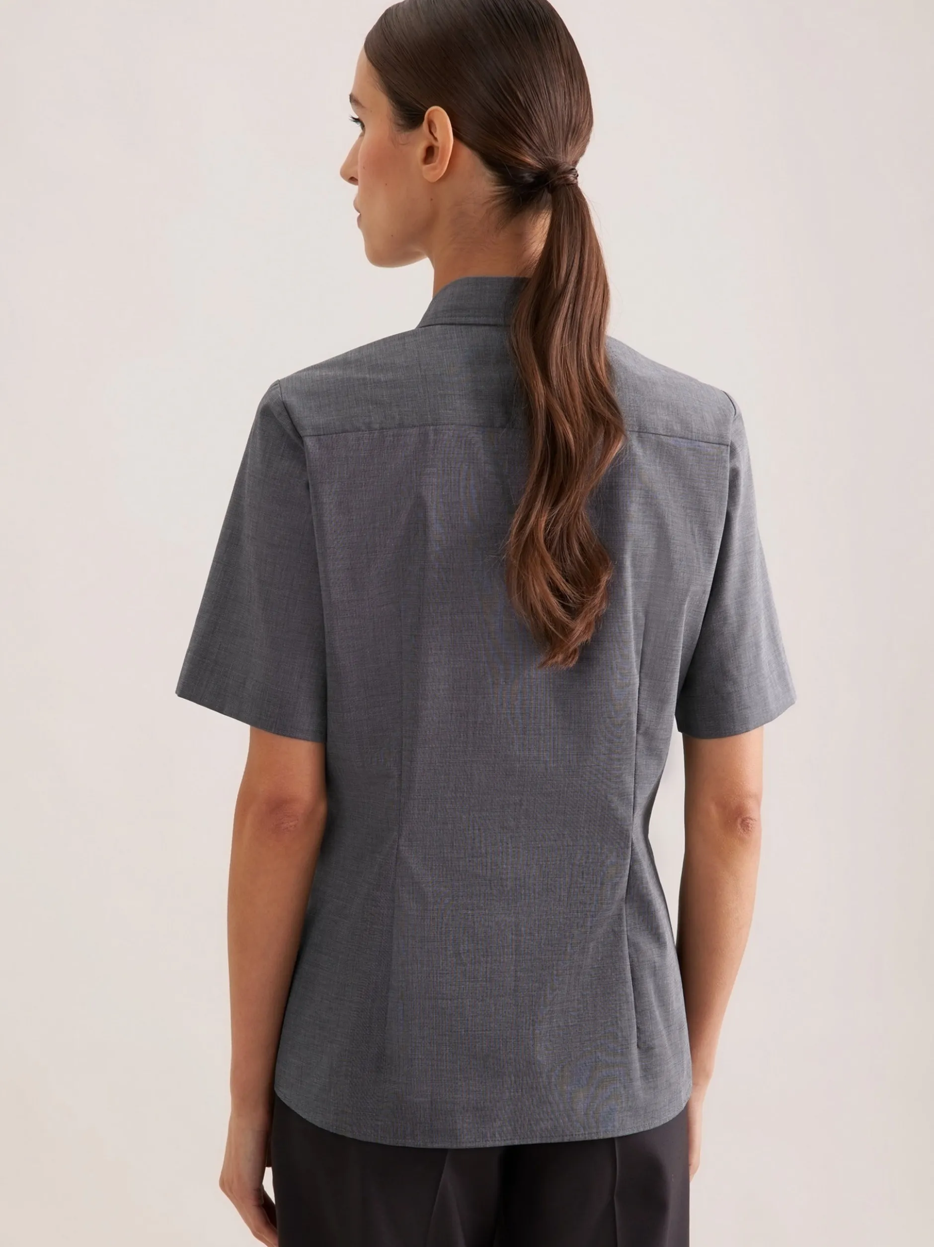 Seidensticker Damen Hemdbluse - Regular Fit in grau
