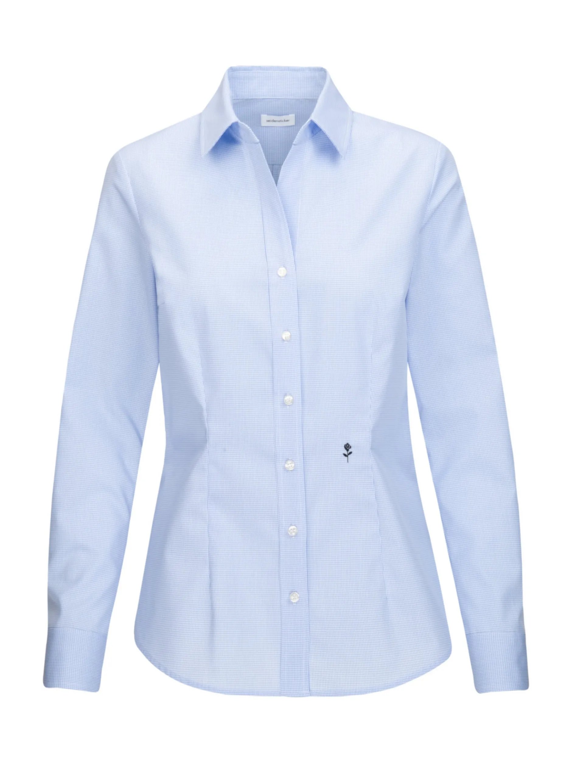 Seidensticker Damen Hemdbluse - Slim Fit in blau